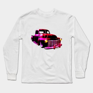 Chevy Rat Rod Pickup Pop Stand Long Sleeve T-Shirt